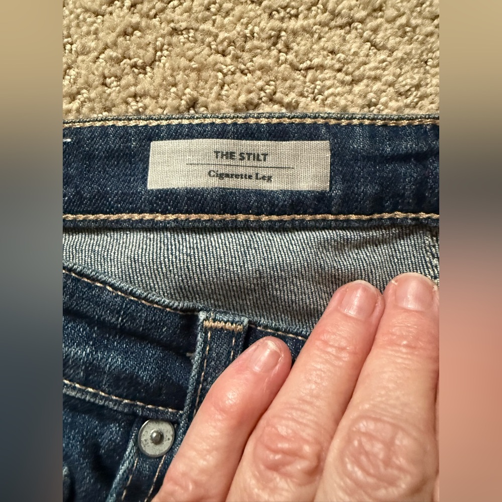 AG Adriano Goldschmied Women's Skinny Jeans - Dark Blue - Picture 4 of 9